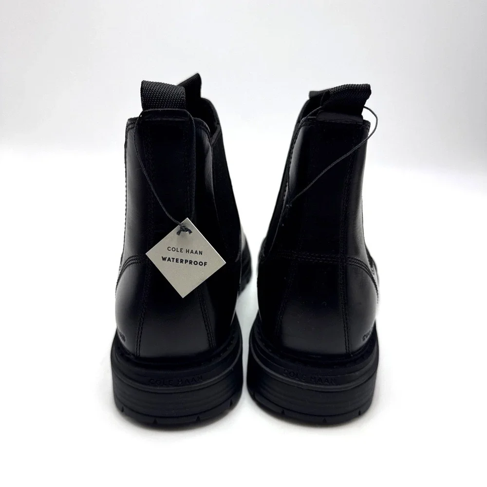Cole Haan Men's McIntyre Waterproof Chelsea Boots C40750 Size 10 M Black